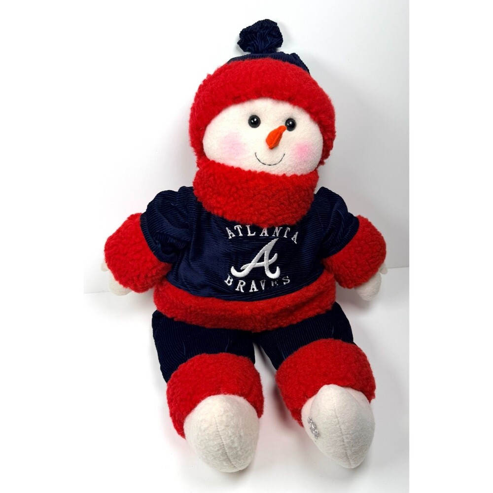 Atlanta Braves 2002 Collectable Snowman 24"  MLB Licensed Christmas Decor